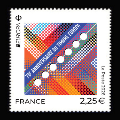 70E Anniversaire Timbre Europa